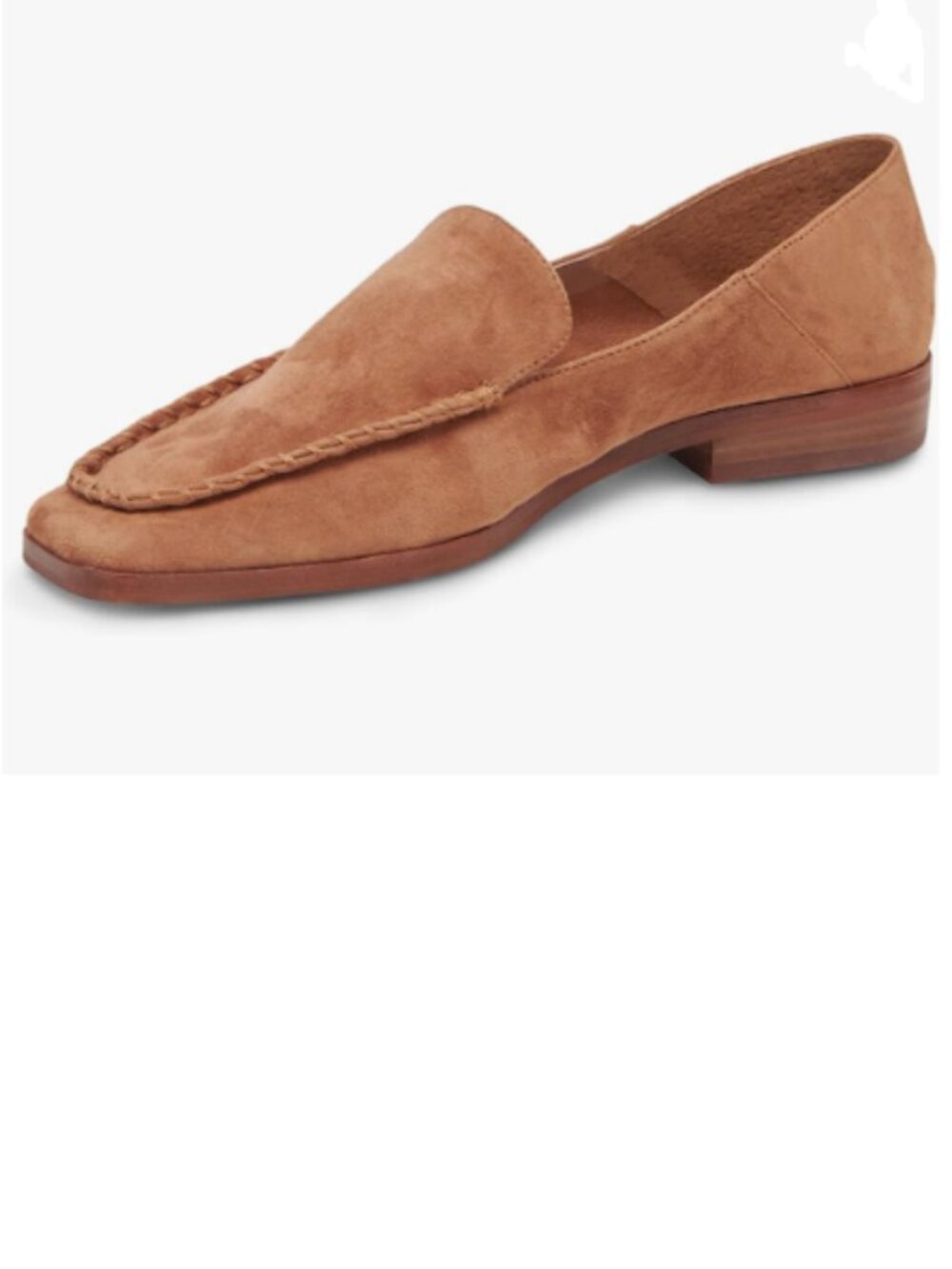 YDN Brown Chunky Low Heeled Loafer Closed Squared Toe Slip On Fashion Shoes